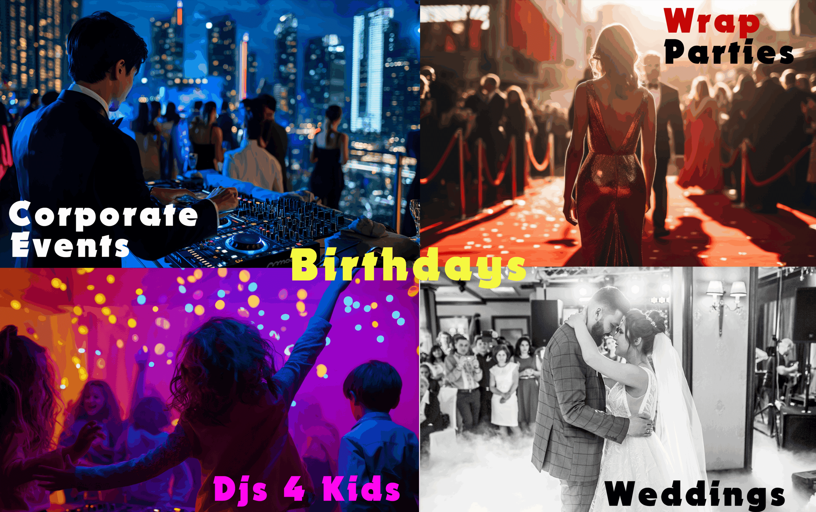 Picture of the Dj services available with Mr Dj Services